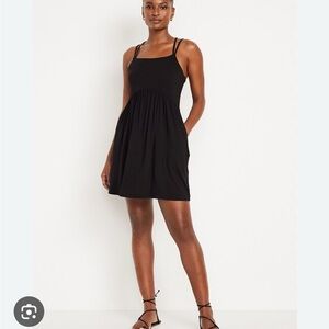 Old Navy Fit & Flare Black Dress NWT - Large Tall